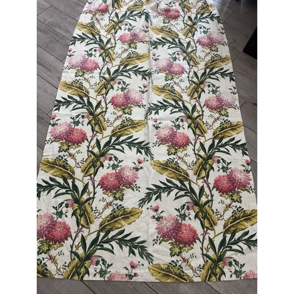 Vintage 1930s - 50s Barkcloth Three 26” x 86” Curtains/Panels – Near MINT